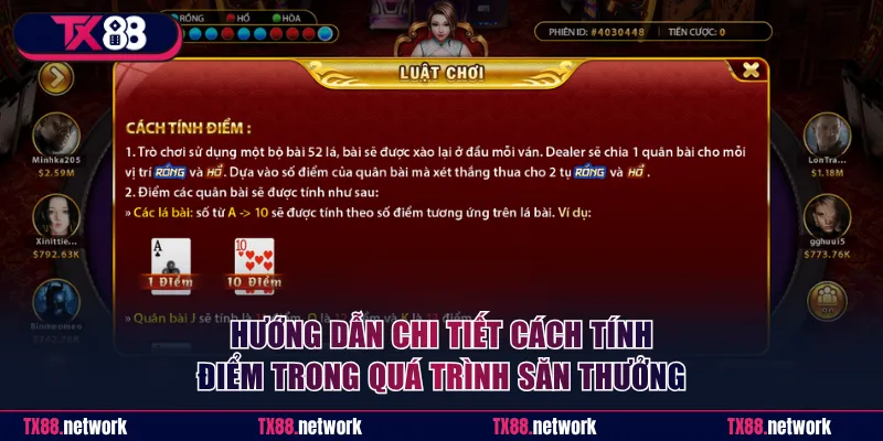 Hướng dẫn chi tiết cách tính điểm trong quá trình săn thưởng